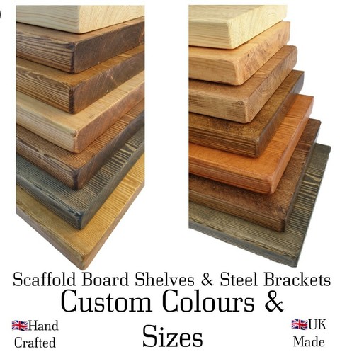 Reclaimed wood shelf scaffold - wood,
