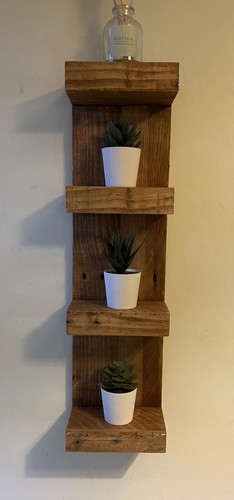 Rustic wooden shelves wood - wooden,