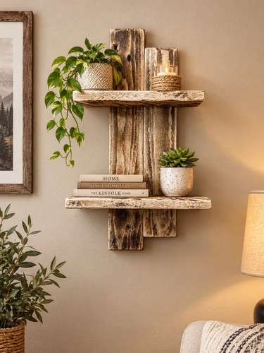 Rustic reclaimed wood wall - reclaimed,